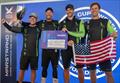 Riptide Racing (l-r) Joachim Achenbrenner, Mal Parker, Chris Poole - skipper, Luke Payne win the GKSS Match Cup Sweden © Anders Dahlberg