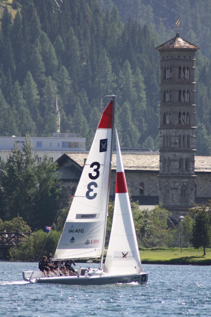 Fighting it out at the St. Moritz Match Race photo copyright Jenny Warner taken at  and featuring the Match Racing class