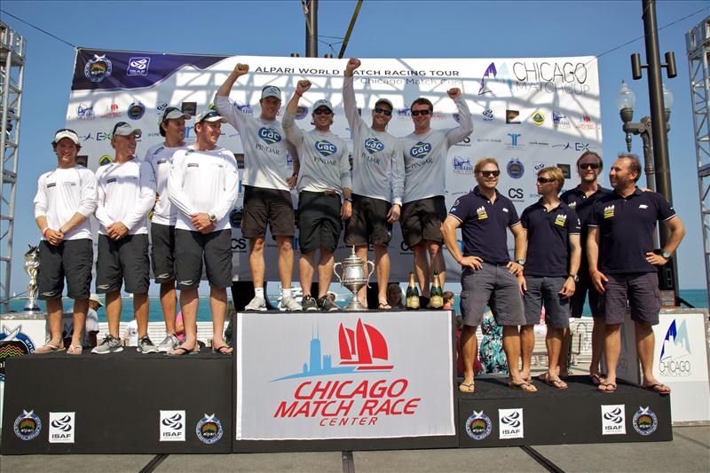 Ian Williams wins the Chicago Match Cup photo copyright Peter MacGowan / AWMRT & CMC taken at Chicago Match Race Center and featuring the Match Racing class