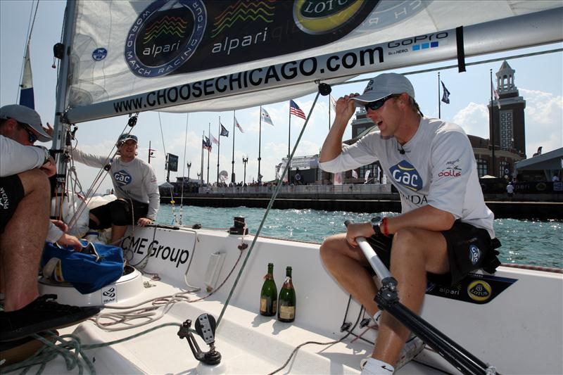 Ian Williams wins the Chicago Match Cup photo copyright Peter MacGowan / AWMRT & CMC taken at Chicago Match Race Center and featuring the Match Racing class