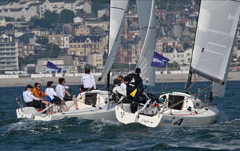 Julia Aartsen (NED)/ Team Out of the Box against Pauline Courtois (FRA)/ Match in Pink - 2024 Normandy Match Cup  - photo © Patrick Deroualle