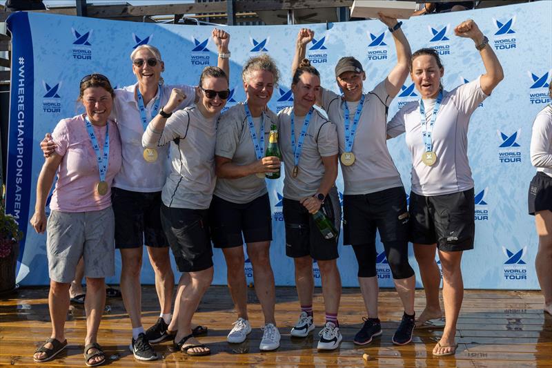 1st Place Camilla Ulrikkeholm, Sara Keir Wright, Line Mørfebjerg Fischer, Maria Juul, Louise Ulrikkeholm Bredvig and Lærke Ilsø Nørgaard - Women's WMRT Denmark 2024 - photo © Sailing.Pics / Mogens Hansen