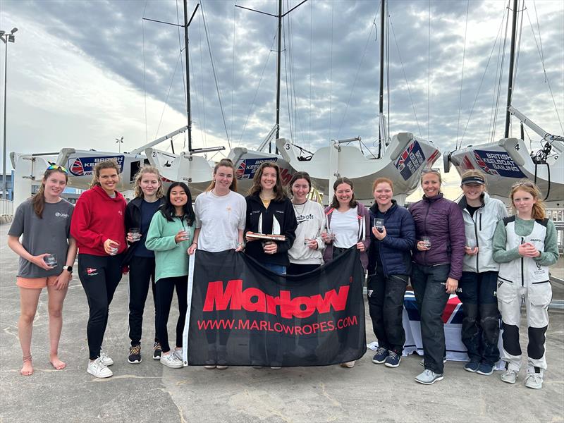 RYA Marlow Ropes Women's Match Racing Championship top 3 teams - photo © Jess Beecher