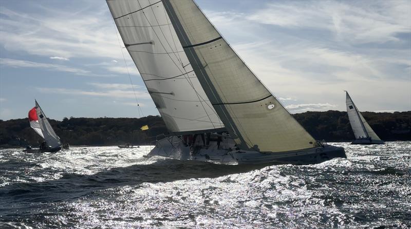 This is what 30 knots looks like on an IACC America's Cup Training Boat – Match 40 - Oakcliff Regattas 2024 photo copyright Oakcliff Sailing taken at Oakcliff Sailing Center and featuring the Match Racing class