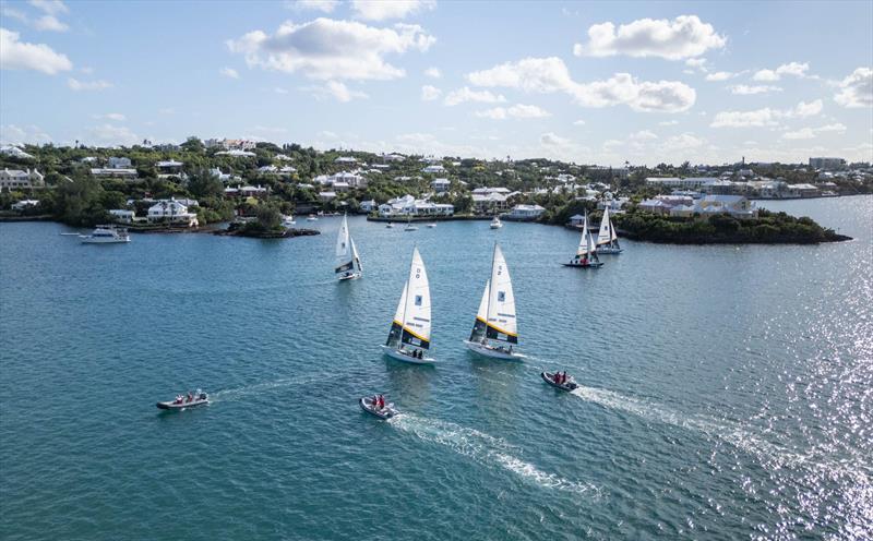 Aerial view of Hamilton Harbour - Bermuda Gold Cup, Day 3 - photo © Ian Roman / WMRT