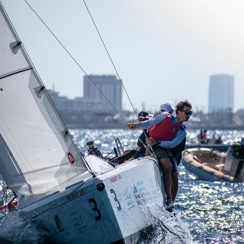 2024 World Sailing Youth Match Racing World Championship photo copyright Jordan Reece taken at Jeddah Yacht Club and featuring the Match Racing class