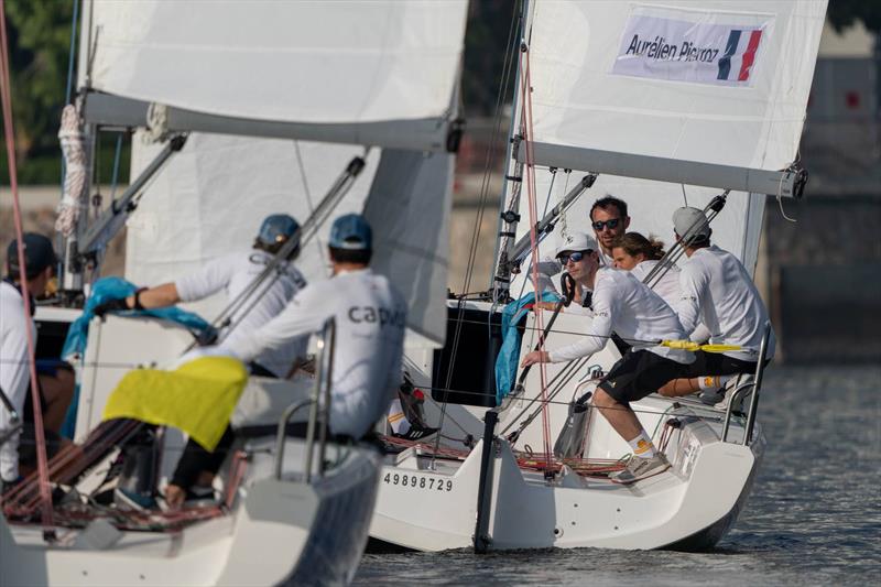 Aurélien Pierroz (right) - World Match Racing Tour Shenzhen Bao'an Final - Day 1 - photo © Ian Roman / WMRT