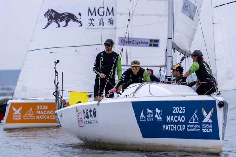 USA' Chris Poole, Riptide Racing  (crew Axel Stordahl, Ryan Wilmot, Cameron Seagreen) - 2025 Macao Match Cup day 1 photo copyright Ian Roman / WMRT taken at  and featuring the Match Racing class