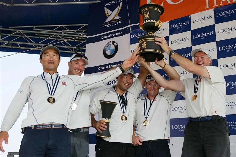 Peter Gilmour and the Pizza-La Sailing Team winning the 2006 World Match Racing Tour Championship. (Kazuhiko Sofuku, Christian Scherrer, Yasuhiro Yaji, Rod Dawson) - photo © WMRT