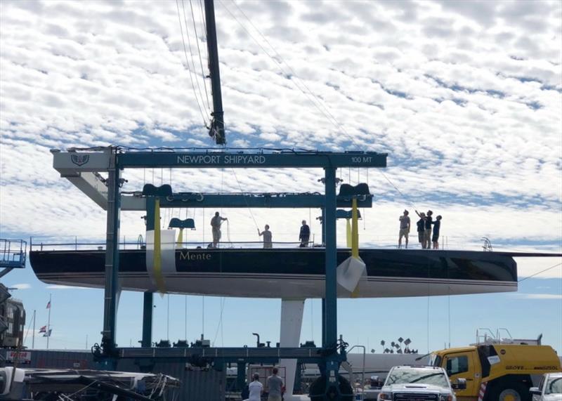 The Maxi 72 Bella Mente before launching in September, 2018 - photo © Jennifer Tille