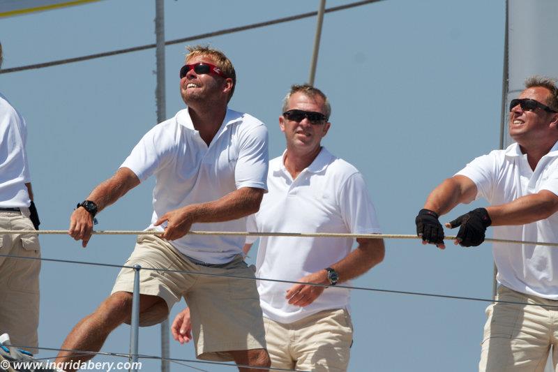 Racing on the final day of the Loro Piana Superyacht Regatta 2014 photo copyright Ingrid Abery / www.ingridabery.com taken at Yacht Club Costa Smeralda and featuring the Maxi class