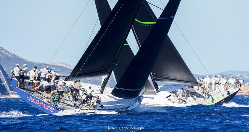 Proteus and Bella Mente crossing - photo © Rolex / Carlo Borlenghi