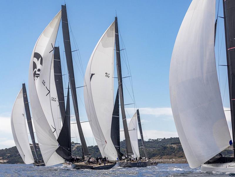 The Maxi A fleet departs the Golfe de Saint-Tropez - 2024 Loro Piana Giraglia - photo © Loro Piana / Studio Borlenghi