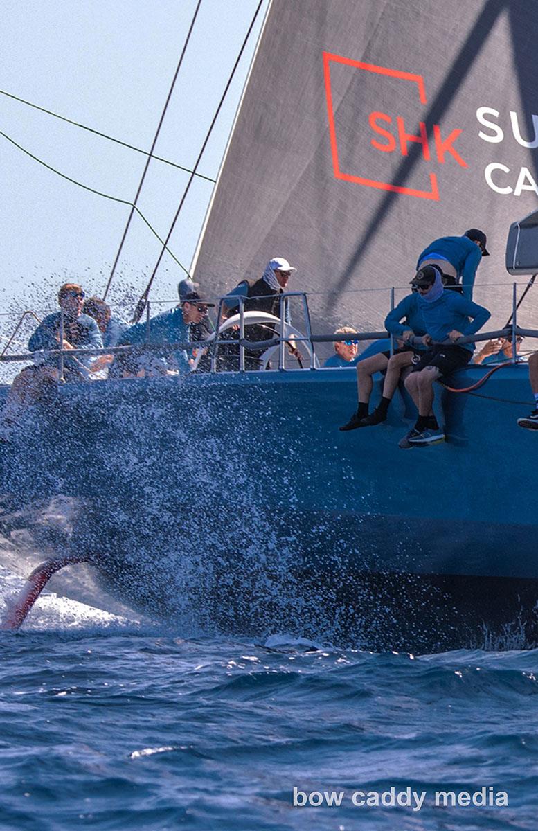 Leopard 3 rounds the top mark photo copyright Bow Caddy Media taken at Yacht Club Costa Smeralda and featuring the Maxi class