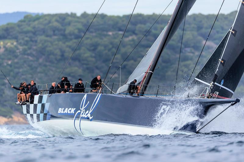 Remon Vos Black Jack 100 made the best job of the transitions on today's coastal course - Les Voiles de Saint-Tropez photo copyright Gilles Martin-Raget / www.martin-raget.com taken at Société Nautique de Saint-Tropez and featuring the Maxi class