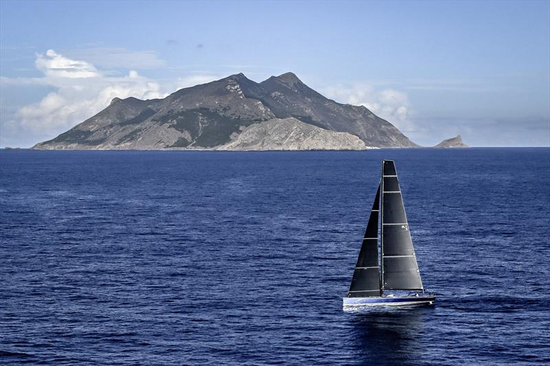 Balthasar passes the island of Marettimo in the Aegadians photo copyright Rolex / Kurt Arrigo taken at Royal Malta Yacht Club and featuring the Maxi class