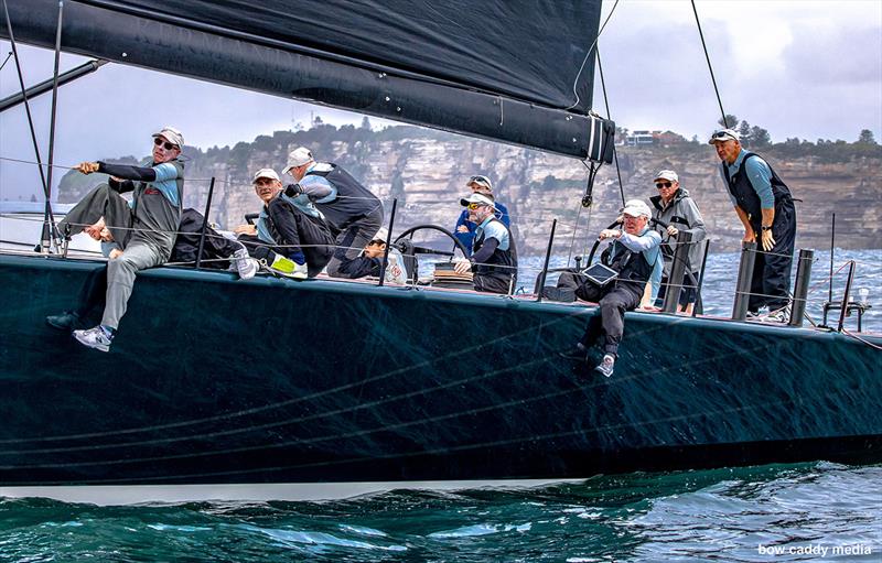 Moneypenny searching for new breeze photo copyright Bow Caddy Media taken at Cruising Yacht Club of Australia and featuring the Maxi class