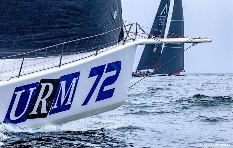 A lumpy sea and not much breeze on Day 2 photo copyright Bow Caddy Media taken at Cruising Yacht Club of Australia and featuring the Maxi class