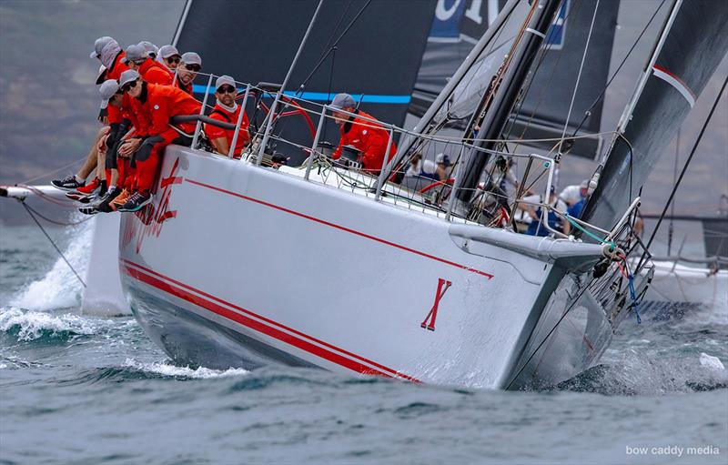 Wild Oats X heads to sea photo copyright Bow Caddy Media taken at Cruising Yacht Club of Australia and featuring the Maxi class