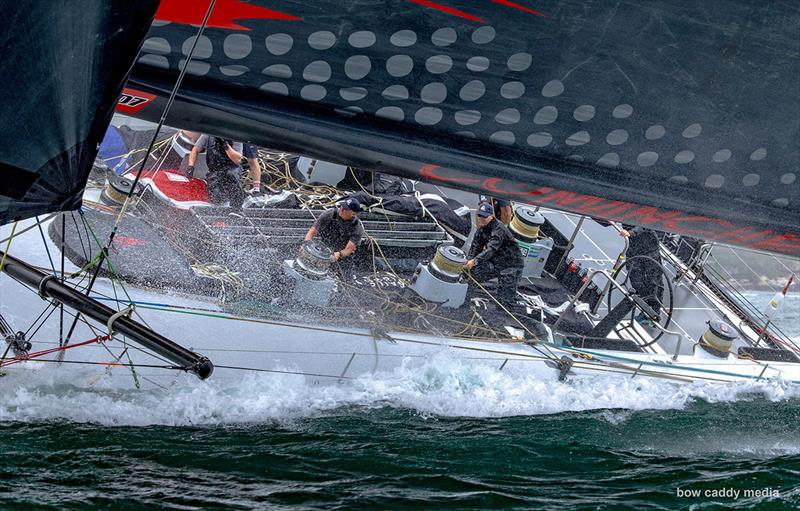 Master Lock Comanche power reaching photo copyright Bow Caddy Media taken at Cruising Yacht Club of Australia and featuring the Maxi class