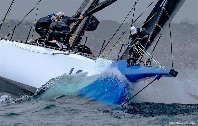 Turning upwind on Law Connect photo copyright Bow Caddy Media taken at Cruising Yacht Club of Australia and featuring the Maxi class