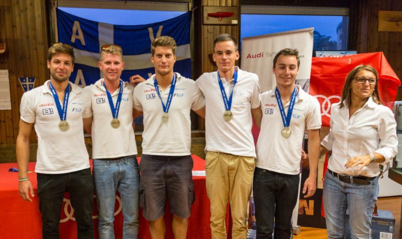 Kalman Rozsnyay's FGF Sailing Team HUN728 with helmsman Robert Bakoczy - overall second of the Melges 24 European Sailing Series photo copyright BPSE / Mauro Melandri taken at Associazione Velica Alto Verbano and featuring the Melges 24 class