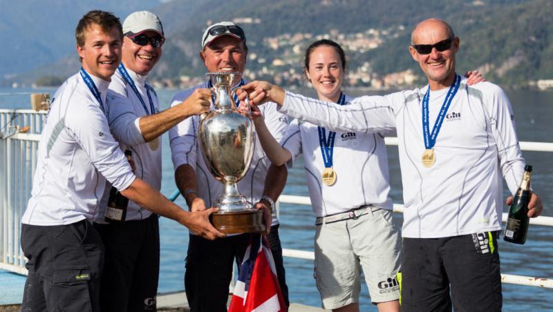 Miles Quinton's Gill Race Team GBR694 with helmsman Geoff Carveth - overall winner of the Melges 24 European Sailing Series photo copyright BPSE / Mauro Melandri taken at Associazione Velica Alto Verbano and featuring the Melges 24 class