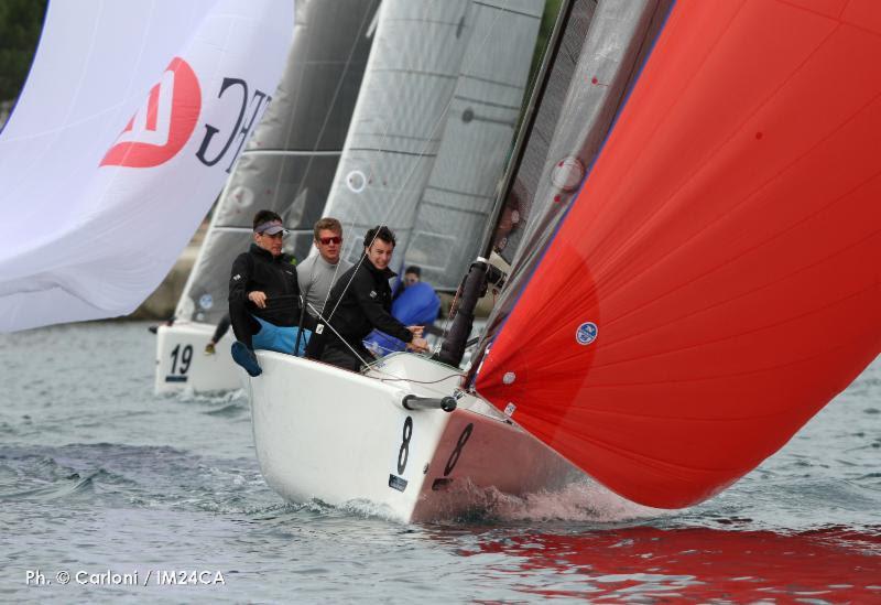 FGF Sailing Team HUN728 with Robert Bakoczy helming on day 2 of the Melges 24 European Sailing Series in Portoroz - photo © Andrea Carloni / IM24CA