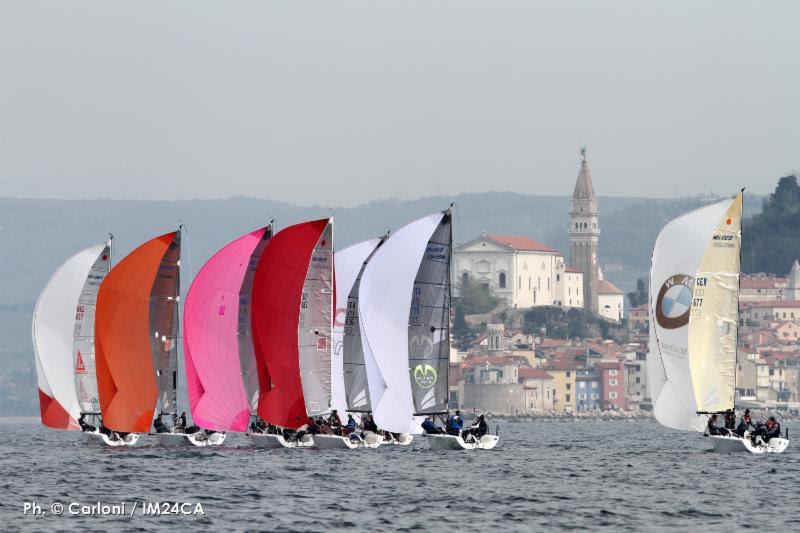 Melges 24 European Sailing Series event 1 in Portoroz photo copyright Andrea Carloni / IM24CA taken at Yachting Club Portorož and featuring the Melges 24 class