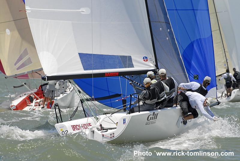 Melges 24 worlds at Corpus Christi, Texas day 2 photo copyright Rick Tomlinson / www.rick-tomlinson.com taken at  and featuring the Melges 24 class