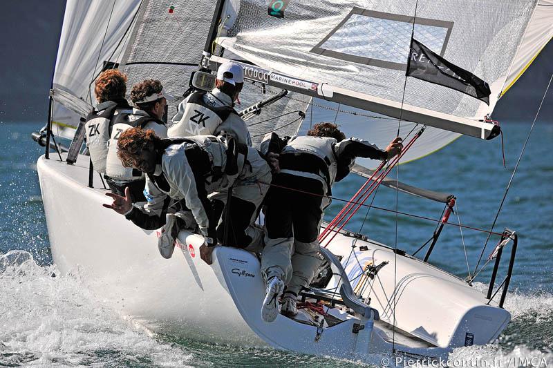 Day 3 of the 2012 Melges 24 World Championship on Lake Garda photo copyright Pierrick Contin / www.pierrickcontin.fr taken at Circolo Vela Torbole and featuring the Melges 24 class