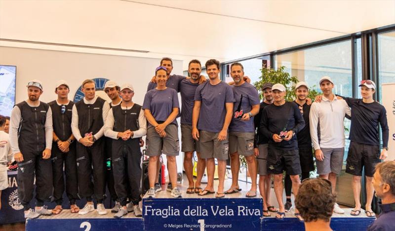 Corinthian podium - Melges 24 European Sailing Series 2024 - Riva del Garda, Italy - photo © IM24CA / Zerogradinord