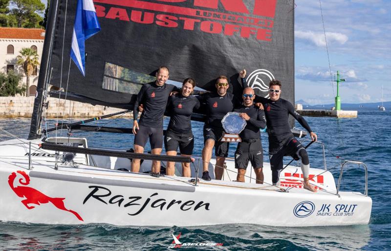 Razjaren CRO867 with Lukasz Podniesinski, Ante Cesic, Tonci Knezovic, Ljubo Jercic and Andela De Micheli Vitturi win overall - 2024 Melges 24 European Championship - Split, Croatia photo copyright JK Split / IM24CA / Zerograddinord taken at Sailing Club Split and featuring the Melges 24 class