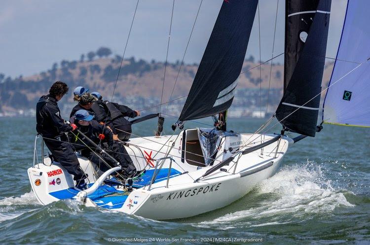 2024 Melges 24 North American Sailing Series Runner-Up Bora Gulari at the helm of Kingspoke photo copyright Zerogradinord / International Melges Class Association taken at  and featuring the Melges 24 class