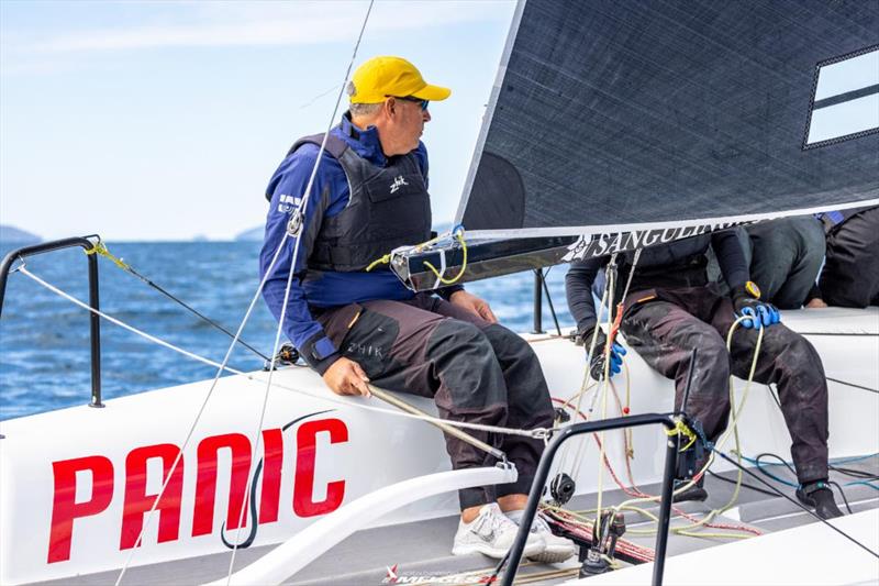 Luka Sangulin and Tomislav Basic sitting in the cockpit racing Panjic CRO739 at the Melges 24 European Championship 2024 in Split, Croatia photo copyright IM24CA / Zerogradinord taken at  and featuring the Melges 24 class