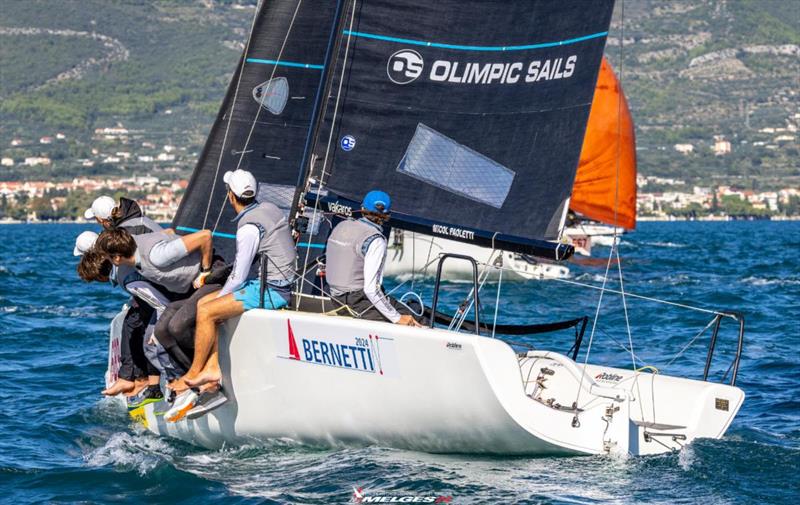 Leonardo Centuori's Strambapapa ITA689 sailing on six at the Melges 24 European Championship 2024 in Split, Croatia  photo copyright IM24CA / Zerogradinord taken at  and featuring the Melges 24 class