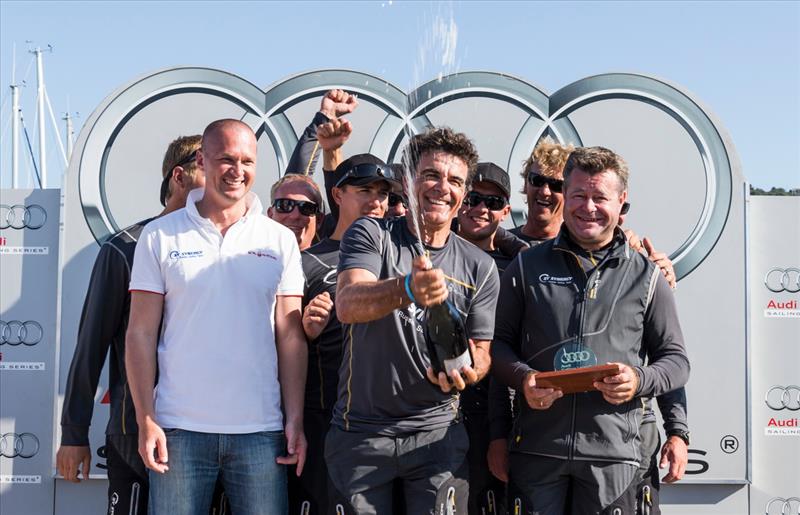 Valentin Zavadnikov's Team Synergy win the 2013 Audi Melges 32 Sailing Series at Gaeta photo copyright Carlo Borlenghi / BPSE taken at Yacht Club Gaeta and featuring the Melges 32 class