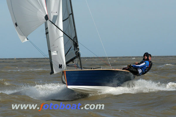 A blustery weekend for the Merlins and OKs at Brightlingsea photo copyright Tim Bees / www.fotoboat.com taken at Brightlingsea Sailing Club and featuring the Merlin Rocket class