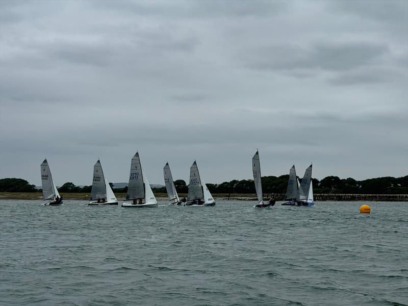 Close racing at the Merlin Rocket Youth Championship at Itchenor Sailing Club photo copyright Sophie Yeoman taken at Itchenor Sailing Club and featuring the Merlin Rocket class