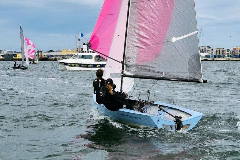 Alex Willis and Ameila Little, Endeavour einners - Merlin Rocket Women's Championship photo copyright Graham Williamson taken at Parkstone Yacht Club and featuring the Merlin Rocket class