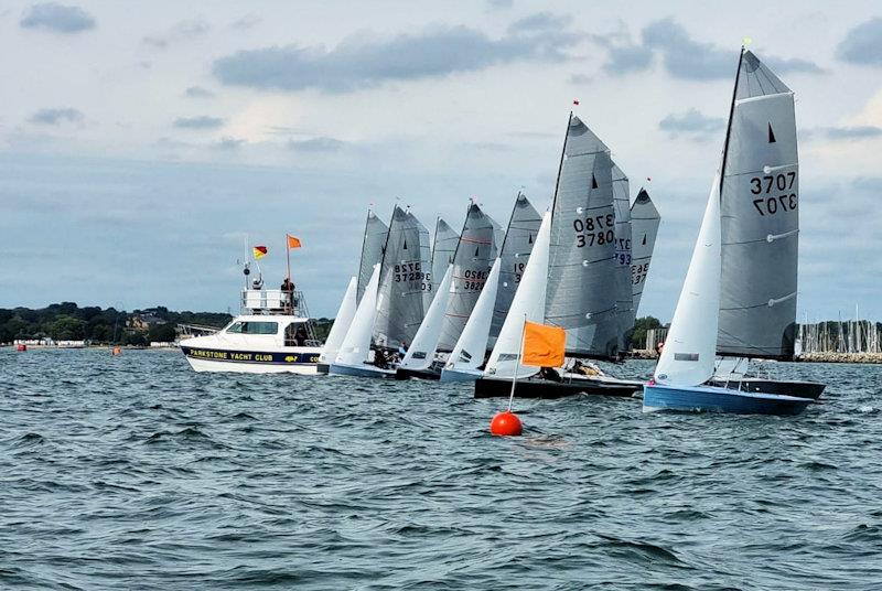 Close starts - Merlin Rocket Women's Championship photo copyright Graham Williamson taken at Parkstone Yacht Club and featuring the Merlin Rocket class