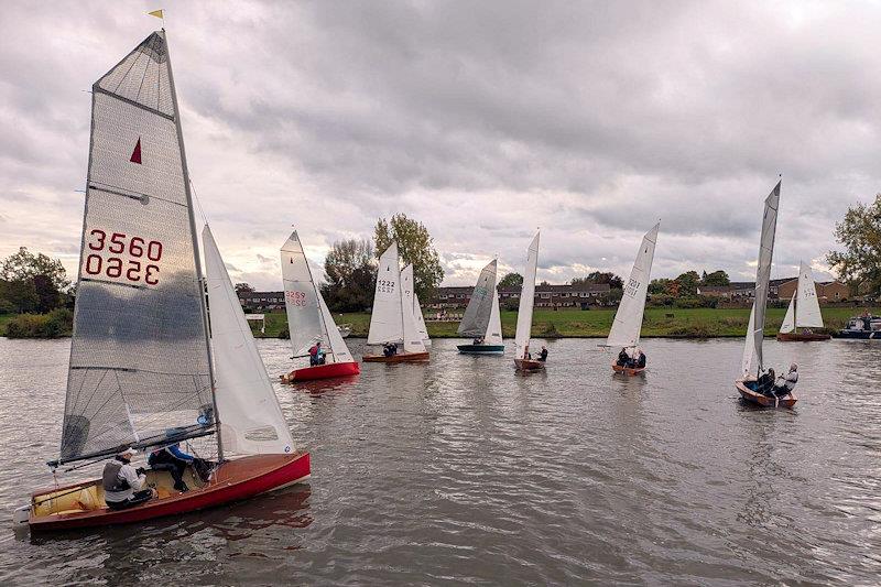 Pre-start - Merlin Rocket DeMay and Thames Series at Hampton photo copyright Emma Bunner taken at Hampton Sailing Club and featuring the Merlin Rocket class