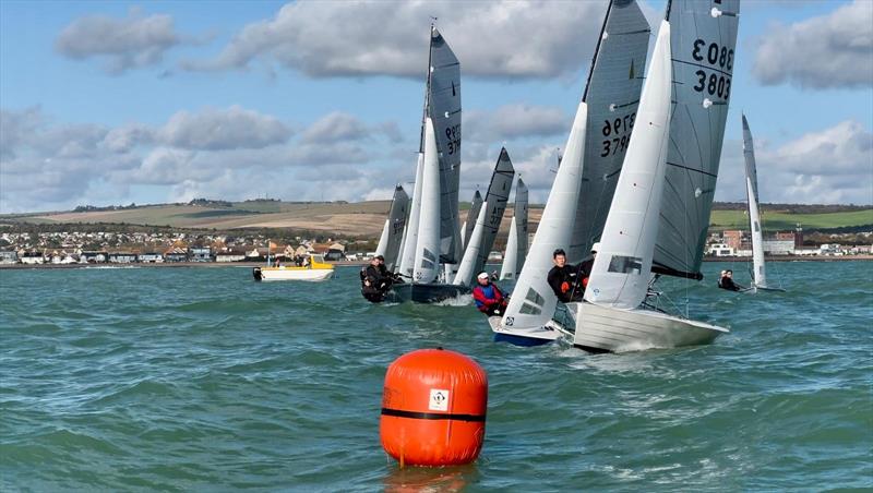 Start of the 2024 Merlin Rocket Allen SE Circuit at Shoreham - photo © David Larner, Louise Carr, Roland Whitehead