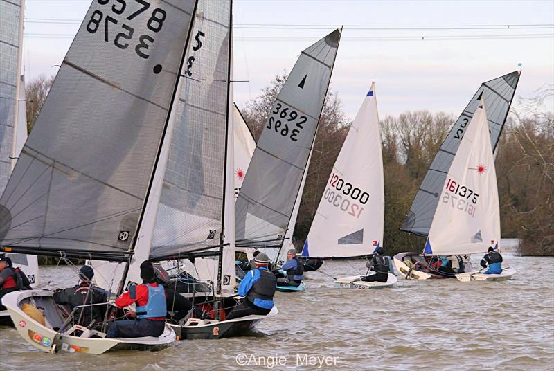 Open Winter Series at Fishers Green photo copyright Angie Meyer taken at Fishers Green Sailing Club and featuring the Merlin Rocket class