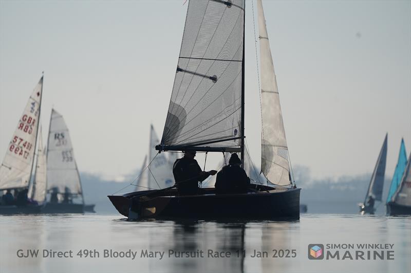 GJW Direct Bloody Mary 2025 photo copyright Simon Winkley Marine taken at Queen Mary Sailing Club and featuring the Merlin Rocket class