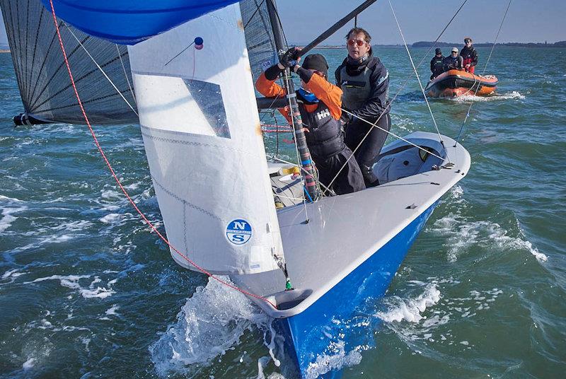 Merlin Rocket Class Training at Hayling Island photo copyright Rob O'Neill taken at Hayling Island Sailing Club and featuring the Merlin Rocket class