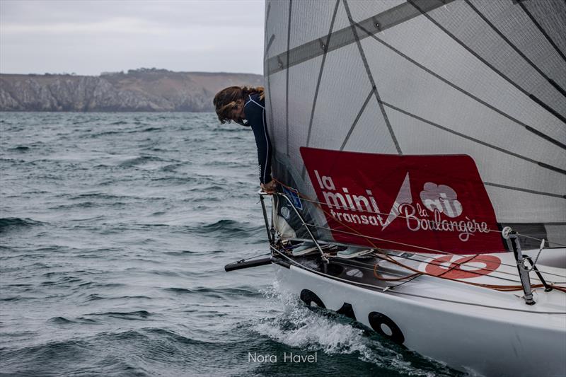 Ambre training in her Mini 6.50 FRA 618 photo copyright Nora Havel taken at  and featuring the Mini Transat class