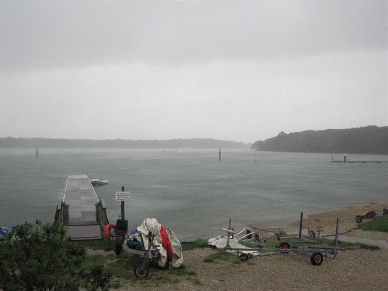 A heavy squall at Chichester - photo © Louise Varley