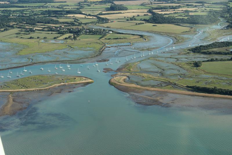 Newton Creek showing the mudbank just inside the entrance photo copyright Strawberry Marketing taken at 