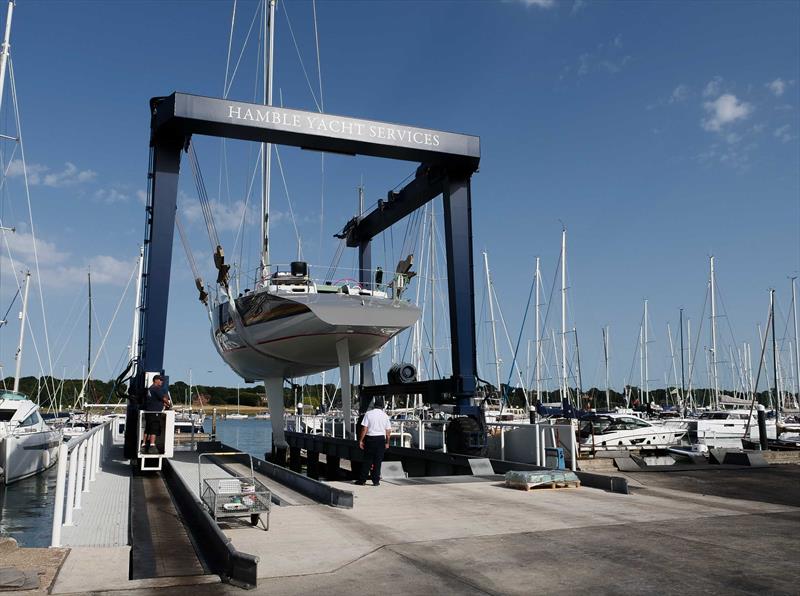 Maiden is relaunched following her restoration in Hamble - photo © Kaia Bint Savage